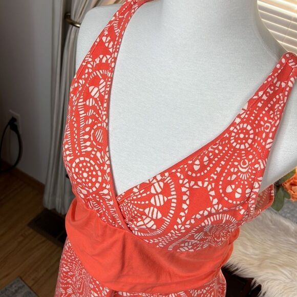 Patagonia Margot V-Neck Orange Dress XL - Picture 5 of 6